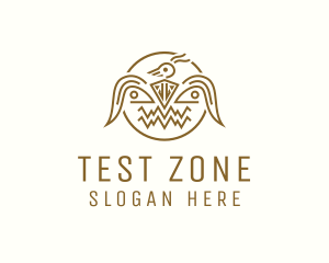 Aztec Eagle Badge logo design