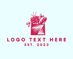 Flower Basket Delivery logo design