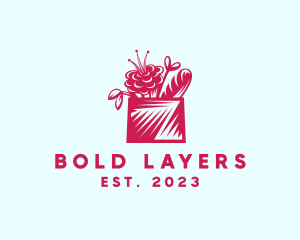 Flower Basket Bread logo design