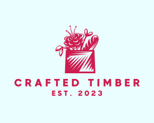 Flower Basket Bread logo design