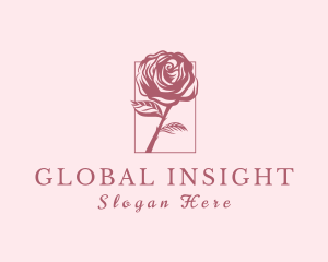 Rose Flower Florist Logo