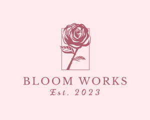 Rose Flower Florist logo design