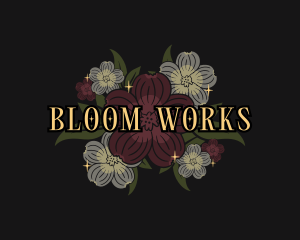 Flower Petals Bloom logo design