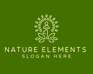 Yoga Maditation Nature logo design