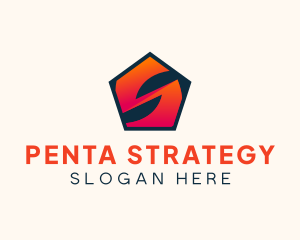 Modern Pentagon Letter S logo design