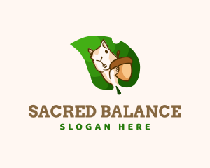 Squirrel Nut Leaf Logo