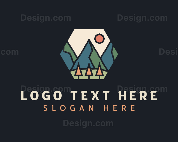 Mountain Outdoor Adventure Logo