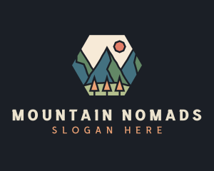 Mountain Outdoor Adventure logo design