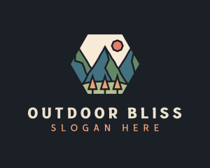 Mountain Outdoor Adventure logo design