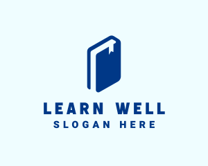 Learning Book Library School logo design