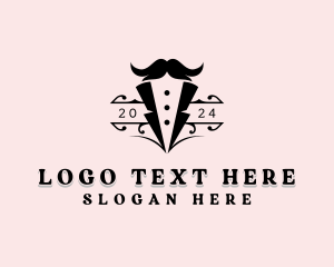 Barber Mustache Haircut logo