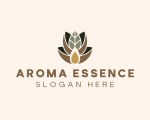 Leaf Spa Essence Oil logo design