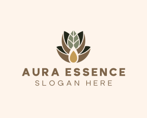 Leaf Spa Essence Oil logo design