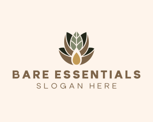 Leaf Spa Essence Oil logo design