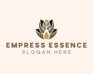 Leaf Spa Essence Oil logo design