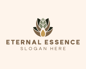 Leaf Spa Essence Oil logo design