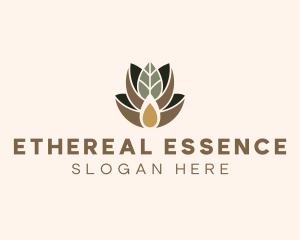 Leaf Spa Essence Oil logo design