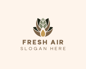 Leaf Spa Essence Oil logo design