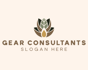 Leaf Spa Essence Oil logo design