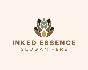 Leaf Spa Essence Oil logo design