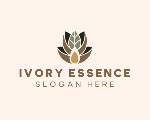 Leaf Spa Essence Oil logo design