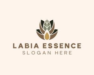 Leaf Spa Essence Oil logo design