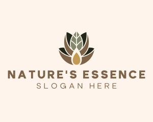 Leaf Spa Essence Oil logo design