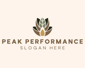 Leaf Spa Essence Oil logo design