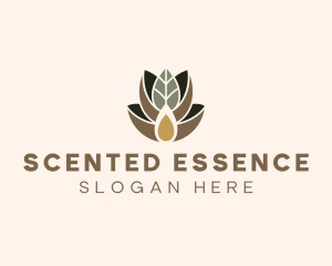 Leaf Spa Essence Oil logo design