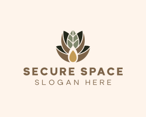 Leaf Spa Essence Oil logo design