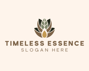 Leaf Spa Essence Oil logo design