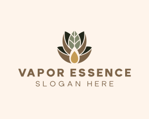 Leaf Spa Essence Oil logo design