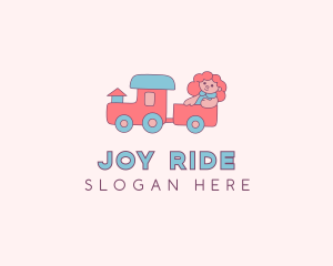 Girl Train Toy  logo design