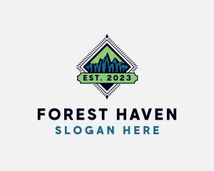 Mountain Forest Valley  logo design