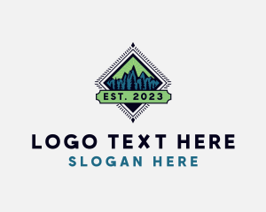 Slope - Mountain Forest Valley logo design