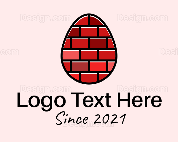 Concrete Brick Egg Logo