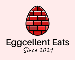 Concrete Brick Egg  logo design