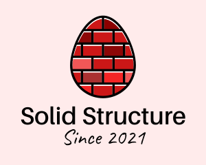 Concrete Brick Egg  logo design