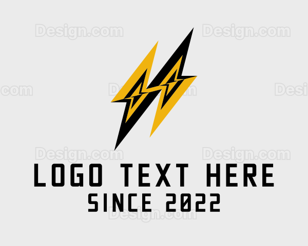 Electric Lightning Bolts Logo