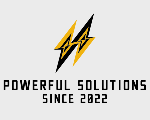 Electric Lightning Bolts  logo design