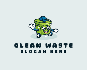 Garbage Can Trash Bin logo