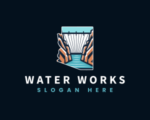 Arizona Dam Infrastructure logo design