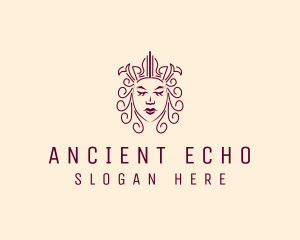 Ancient Medieval Queen  logo design