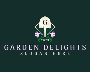 Florist Garden Shovel logo design