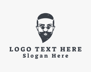 Sunglasses Hipster Man logo