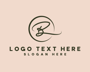 Lettermark - Beauty Cursive Lettermark logo design