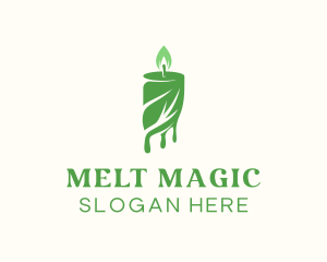 Candle Light Leaf  logo