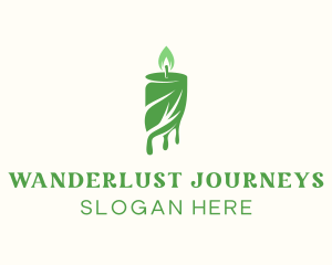 Candle Light Leaf  logo
