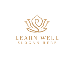 Lotus Yoga Spa Wellness logo design