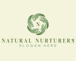 Nature Leaves Botanical logo design